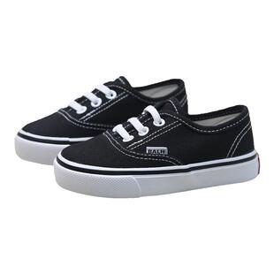 韩版儿童帆布鞋男童布鞋一脚蹬2025春秋新款女童鞋子宝宝小白板鞋