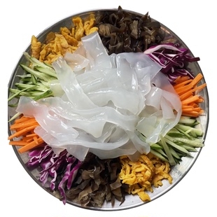 东北大拉皮凉拌即食水晶凉皮土豆湿粉条粉皮特产10袋下饭菜