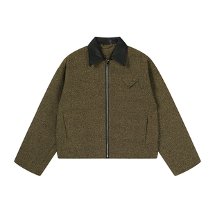 Manifold｜四色同存编织金丝重工翻领老钱高级开衫夹克外套