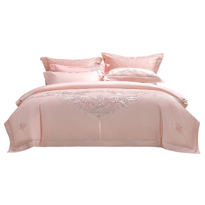 水星家纺60长绒棉结婚嫁妆四件套