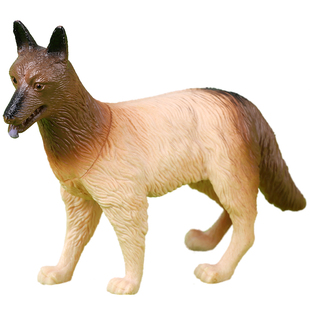 仿真狗动物模型儿童玩具警犬狼狗斑点狗牧羊犬农场田园犬沙盘摆件