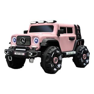 儿童电动车可坐大人四轮遥控越野汽车男女孩宝宝充电遥控童车奔驰