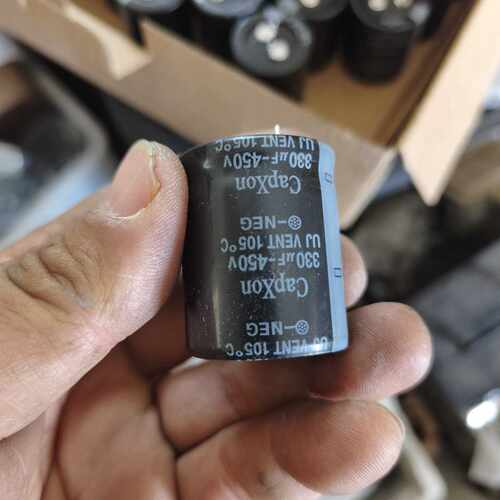 议价CapXon丰宾牛角脚电解电容330uF 450V 105维修