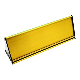 定制大三角双面铝合金科室牌 铝合金三角牌 空白牌 台牌 10.5*29