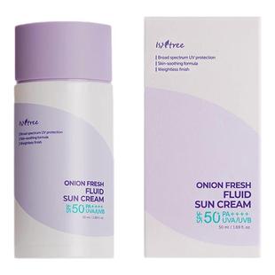 isntree紫色洋葱淡印防晒霜50ml SPF50+防紫外线紫洋葱
