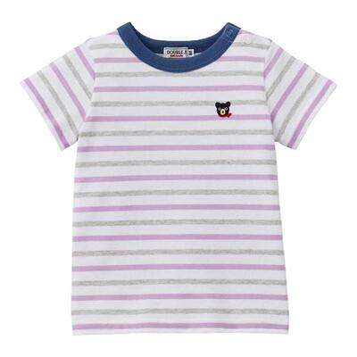 日本直邮日潮 MIKIHOUSE T恤衫正品高档透气舒适小众显瘦夏季条纹