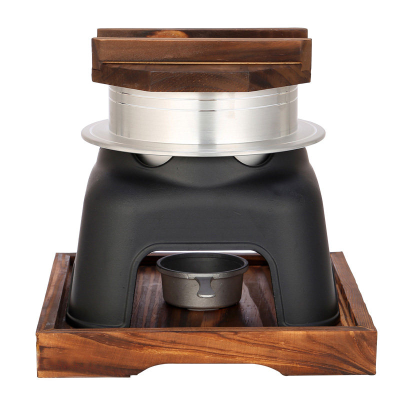 日式乌龙锅锅免电户外随身携带煮饭蒸饭神器酒精炉铝锅米饭餐具