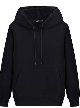 青年帽衫加绒连帽卫衣宽松潮流