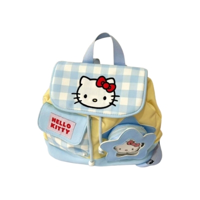 2025新款ins风可爱格子双肩背包