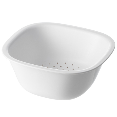 懒角落双层迷你洗水果沥水篮