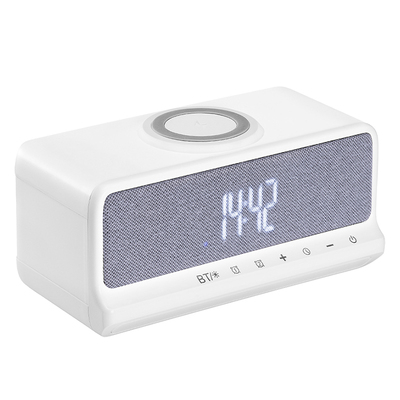 利乐普多功能无线充电器蓝牙音响音箱音乐台灯氛围小夜灯闹钟时钟床头灯生日礼物摆件新婚纪念品公司年会奖品