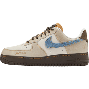 Nike/耐克官方正品Air Force 1女士厚底经典耐磨板鞋HQ3458-142
