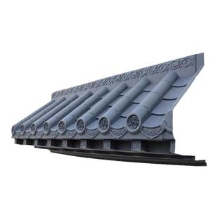 免架子仿古瓦封板屋檐瓦一体门头窗户雨搭树脂瓦玄关背景墙立体瓦