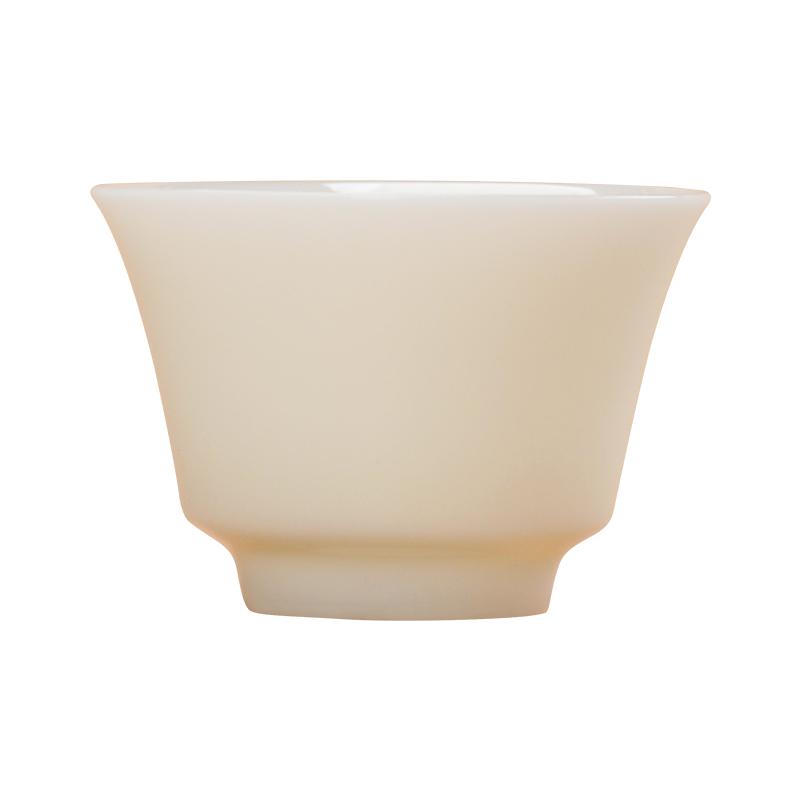 钰铨龙门 冰清玉洁灵润杯 德化传统中国白高端手工客人杯品茗茶杯