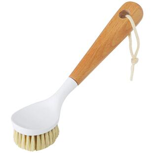 榉木长柄洗锅刷家用小刷子刷锅神器厨房不粘锅去污清洁锅刷