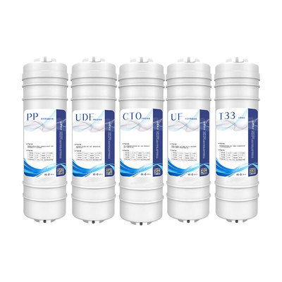 3分口三分快接滤芯PP棉前置UDF活性炭压缩CTO超滤膜UF后置T33滤芯