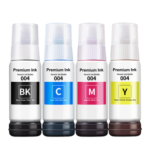 适用epson爱普生L11058墨水L3258 L3251 L3256喷墨打印机004爱普森补充装黑彩色补充液非原装墨仓式墨汁四4色