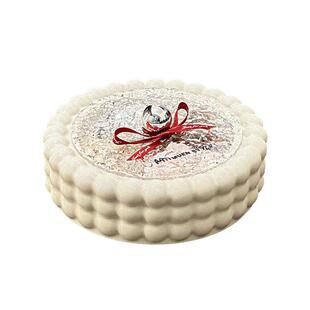 奶油风干果盘收纳盒轻奢高档分格带盖装瓜子糖果零食盘陶瓷水果盘