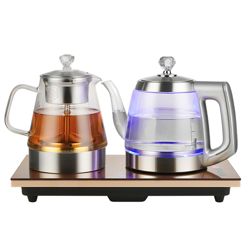 全自动底部上水电热烧水壶泡茶专用茶台一体保温嵌入式抽水煮茶壶