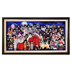 犬夜叉全家福3D立体画杀生丸桔梗动漫周边装饰挂画拼图手办女礼物