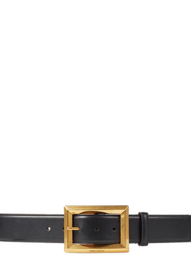 JIMMYCHOO/ARLIE金色扣饰腰带