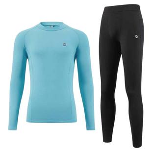 必迈秋冬跑步长袖远红外升温蓄能暖绒套装V2滑雪加绒保暖内衣套装