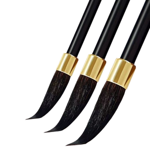 古韵灰尾正宗毛笔小号大中批发精品至尊紫毫正品不分叉初学者文房四宝练习毛笔字学生毛笔书法兼毫不开叉国画