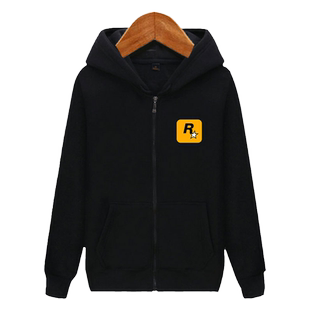 荒野大镖客救赎2加绒开衫卫衣男女游戏周边衣服大嫖客外套拉链款