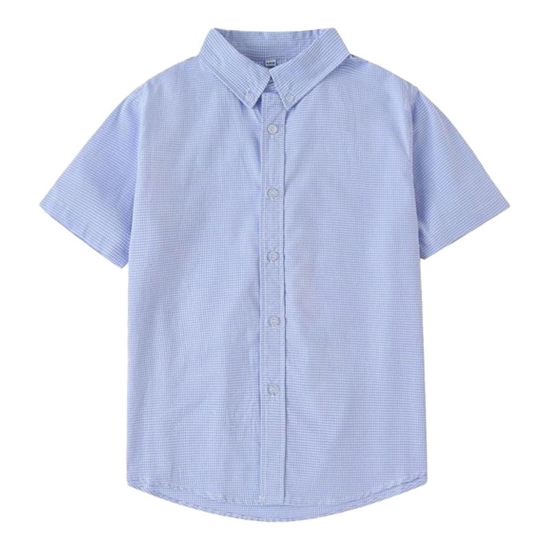 小学生夏季校服短袖衬衣学院派