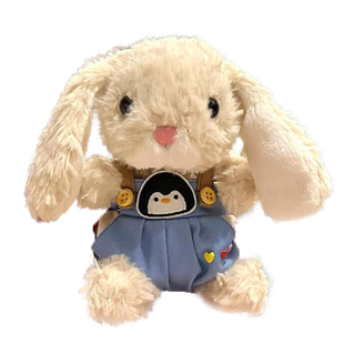 适用于jellycat甜美小兔yummy兔玩偶衣服15cm米色小兔连帽背带裤