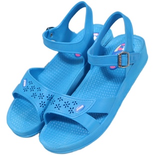 凉鞋女夏季工作鞋棉纺厂车间防滑软底护士平底鞋孕妇鞋学生女鞋夏