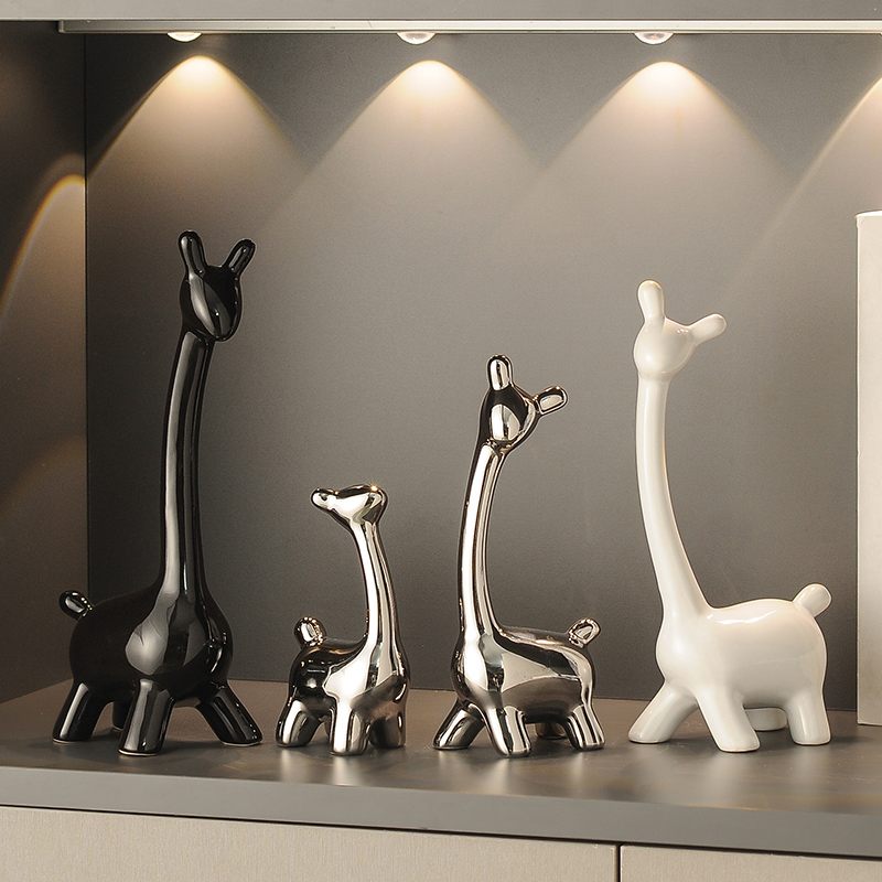 鹿摆件电视柜装饰酒柜客厅轻奢高档玄关餐边柜桌面高级感家居饰品