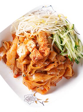 豫昊祥鲜凉皮开袋即食红油麻酱拌面皮擀面皮夜宵充饥速食免煮310g