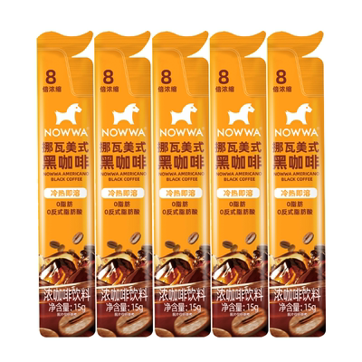 【天猫U先】NOWWA挪瓦咖啡浓缩咖啡液柠檬液速溶黑咖啡原液5条