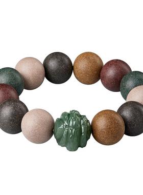 五行合香珠手串男十二生肖和田玉