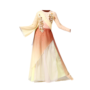 儿童古典舞演出服女童中国风舞蹈表演服少儿独舞表演服练功服套装