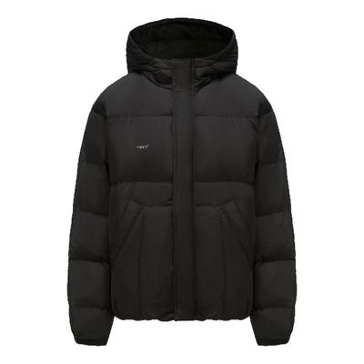 TIRES复古连帽休闲白鸭绒羽绒服