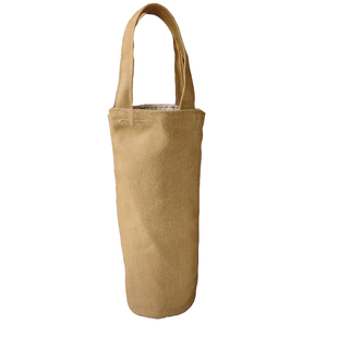 斜挎杯套帆布手拎杯袋焖烧壶套收纳保护套手提环保轻便背带包儿童