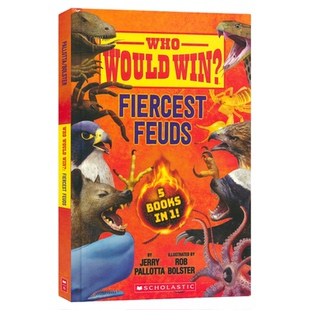英文原版 Who Would Win Fiercest Feuds 5 Books in 1 学乐猜猜谁会赢 动物大比拼 儿童趣味百科 SETM科普 课外英语读物