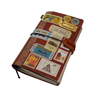 特价真皮旅行者笔记本手账本日记本牛皮手帐活页tn疯马记事本简约