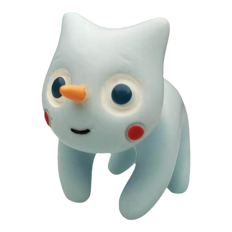 Catmade原创立体雪孩子小猫耳钉