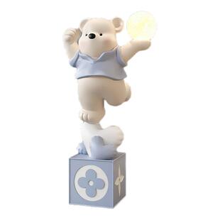 暴力熊摆件公仔客厅大型落地沙发电视柜旁边装饰灯新家乔迁礼物