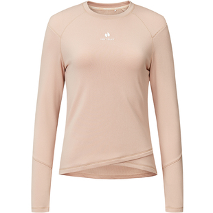 hotsuit后秀2026新款运动女装t恤格粒绒长袖卫衣保暖上衣春季跑步