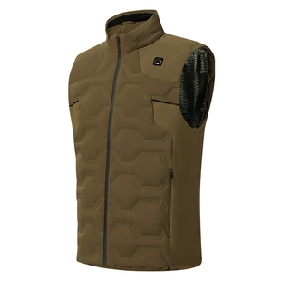 FILA斐乐高尔夫「太空茧」直充轻量羽绒马甲男保暖运动鹅绒服上衣