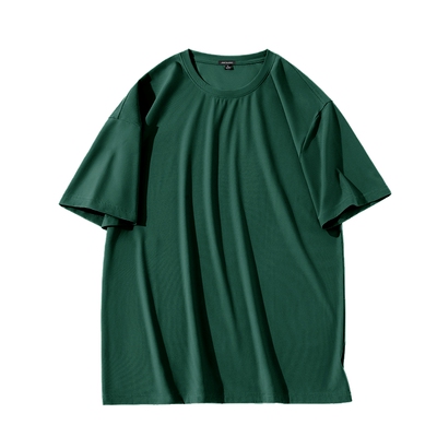 真维斯墨绿色t恤短袖男冰丝凉感