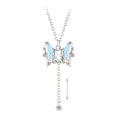 KOOKISS可拉动夜光蝴蝶项链