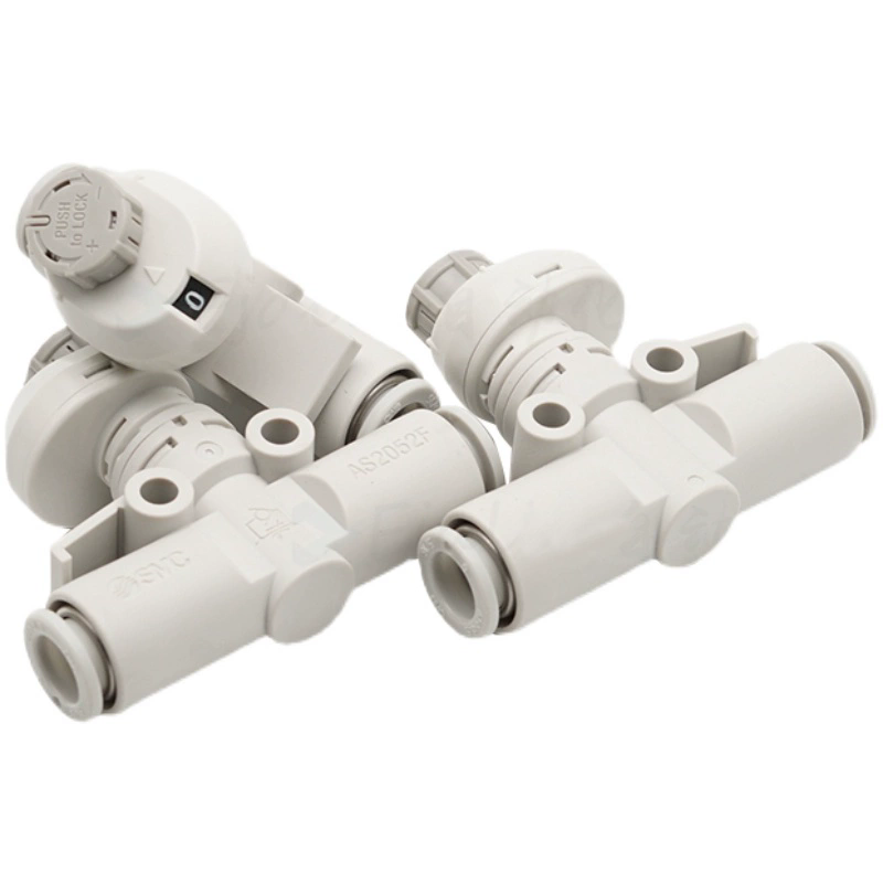 SMC带刻度节流调速阀AS1002/2002/2052/3002/4002FS-04/06/08/10A