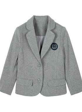 森马集团HeyJunior校服春秋新男女童装英伦洋气礼服外套儿童西装