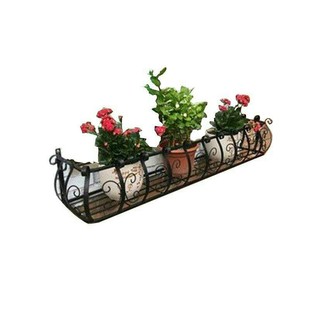 铁艺窗台花架阳台栏杆护栏悬挂室外户外窗户壁挂花盆架花篮置物架