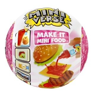 miniverse美食三代确认款迷你MGA美食球盲盒DIY惊喜玩具微缩手作
